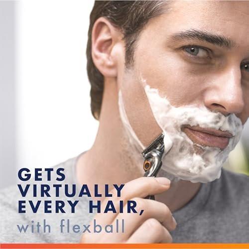 Gillette Fusion5 ProGlide Rasierer für Männer, Rasierergriff, 4 Klingenköpfe, FlexBall-Rasierergriff und Präzisionstrimmer