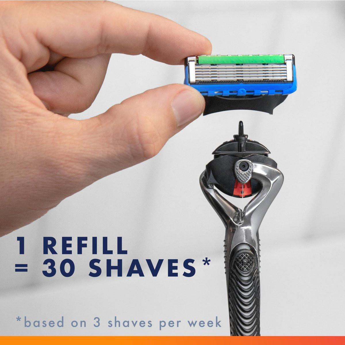 Gillette Fusion5 ProGlide Rasierer für Männer, Rasierergriff, 4 Klingenköpfe, FlexBall-Rasierergriff und Präzisionstrimmer