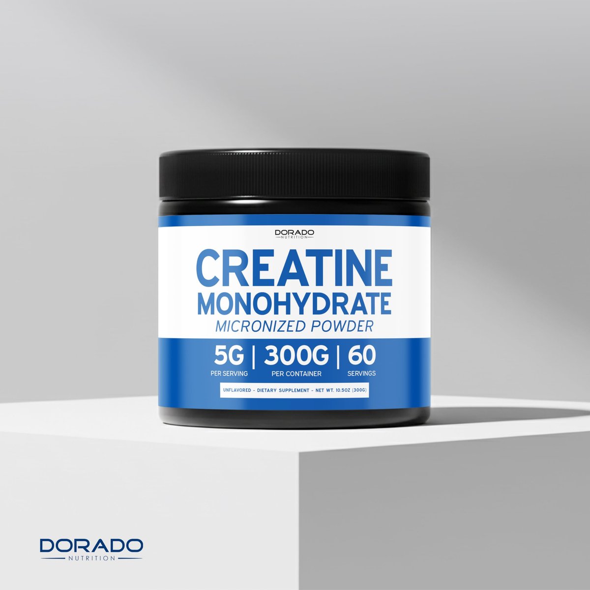 Kreatin-Monohydrat-Pulver 5g | mikronisiert & geschmacksneutral | 60 Portionen 5000mg pro Portion | reines Kreatin-Präparat für Männer & Frauen | unterstützt Muskelwachstum, Energie & Erholung | Non-GMO & vegan