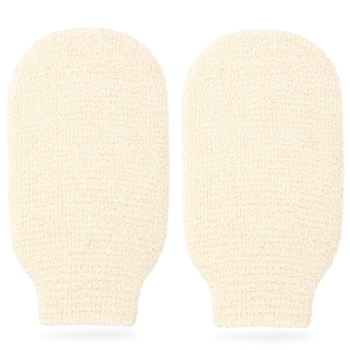 Brvlsoc 2er-Pack Hanf-Badehandschuhe – Natürliche Duschhandschuhe zum Körperpeeling, sanfte Peeling-Waschlappen für Männer & Frauen Hautpflege