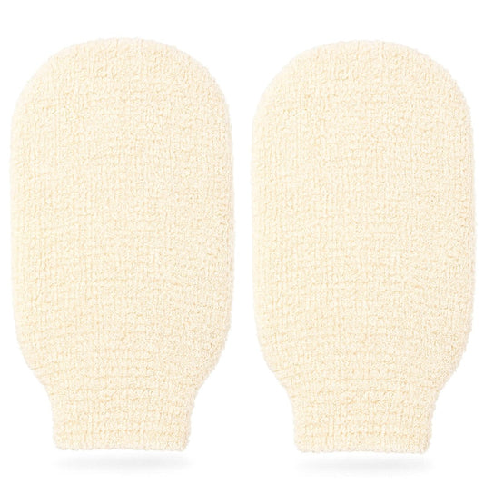 Brvlsoc 2er-Pack Hanf-Badehandschuhe – Natürliche Duschhandschuhe zum Körperpeeling, sanfte Peeling-Waschlappen für Männer & Frauen Hautpflege