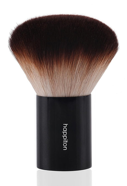 HAPPITON Kabuki Pinsel für Puder-Foundation & Rouge - Verblenden & Buffing mit Aluminiumgriff