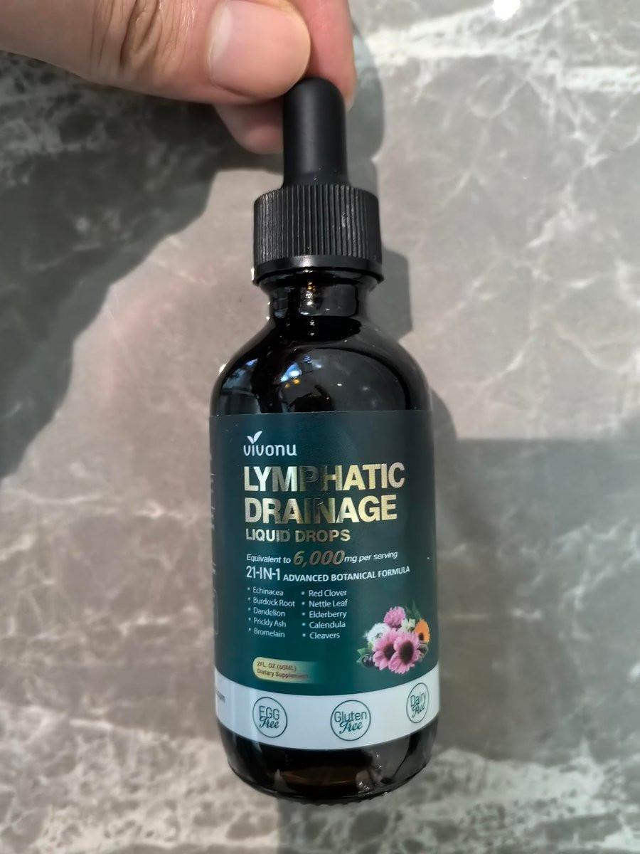 21-in-1 Lymphatische Drainage Tropfen für Liposomale Unterstützung, Immun- & Lymphsystem – Vegan, mit Echinacea, Löwenzahn, Klette, Bromelain, Ringelblume, Kurkuma & mehr – 60 ml