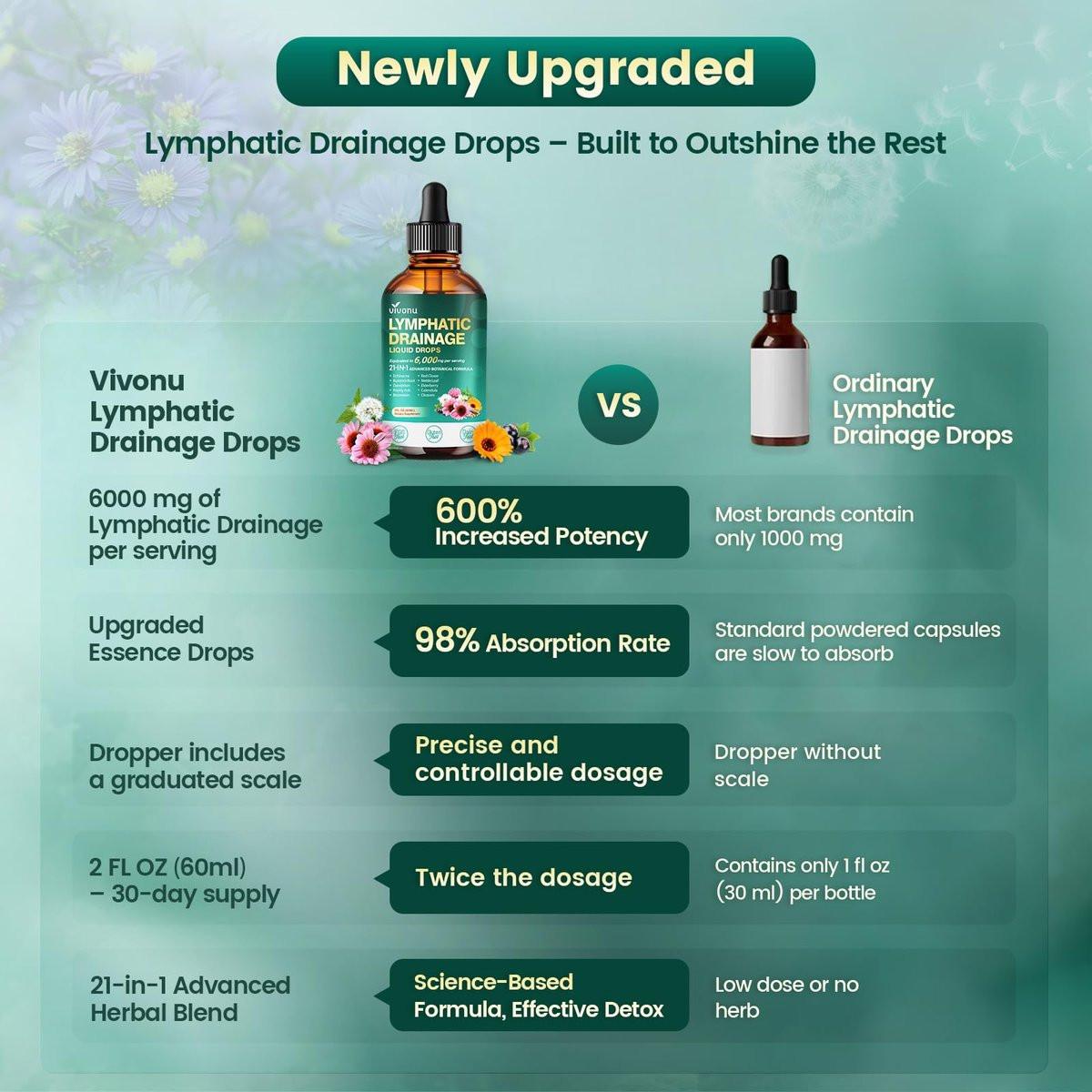 21-in-1 Lymphatische Drainage Tropfen für Liposomale Unterstützung, Immun- & Lymphsystem – Vegan, mit Echinacea, Löwenzahn, Klette, Bromelain, Ringelblume, Kurkuma & mehr – 60 ml