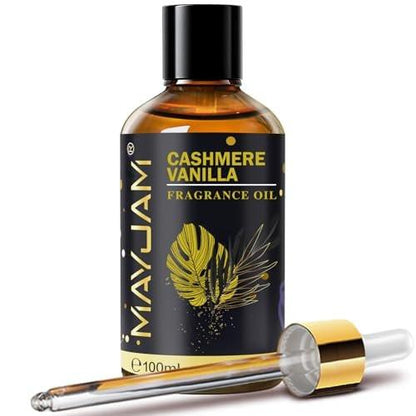 MAYJAM Cashmere Vanilla Duftöl 100 ml – Langanhaltendes ätherisches Öl für Diffuser, Seifen- und Kerzenherstellung