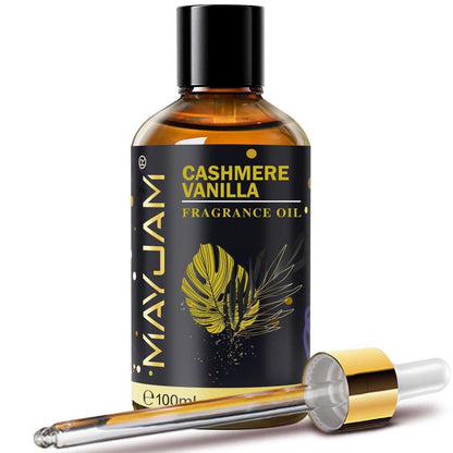 MAYJAM Cashmere Vanilla Duftöl 100 ml – Langanhaltendes ätherisches Öl für Diffuser, Seifen- und Kerzenherstellung