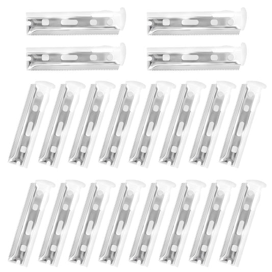 20er-Pack Ersatzklingen kompatibel mit Tweezerman Gesichtsrasierer, Edelstahl Rasierklingen-Nachfüllpack für Frauen, Pfirsichflaum-Entferner & Peeling-Rasierklingen für glatte, strahlende Haut