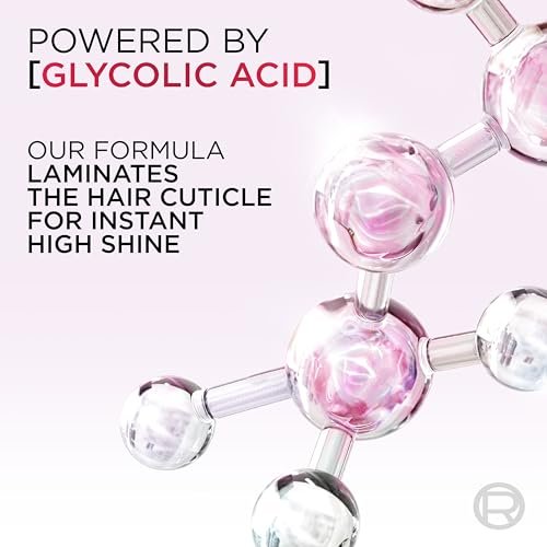 L'Oréal Paris Elvive Glycolic + Gloss Shine Boosting Shampoo – 828 ml – Reinigt und glättet stumpfes, poröses Haar für hohen Glanz