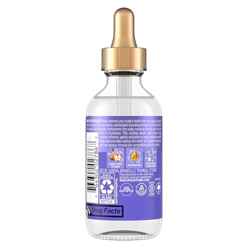 SheaMoisture Kopfhaut-Reparatur & Feuchtigkeitspflege Anti-Schuppen Serum mit Salicylsäure und Kopfhaut-Reparatur-Technologie – Tiefenwirksame Feuchtigkeit und verbesserte Kopfhautgesundheit, reduziert Schuppen und Juckreiz, 59 ml
