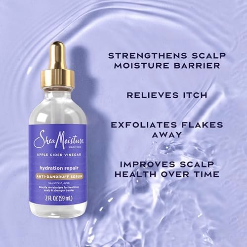 SheaMoisture Kopfhaut-Reparatur & Feuchtigkeitspflege Anti-Schuppen Serum mit Salicylsäure und Kopfhaut-Reparatur-Technologie – Tiefenwirksame Feuchtigkeit und verbesserte Kopfhautgesundheit, reduziert Schuppen und Juckreiz, 59 ml