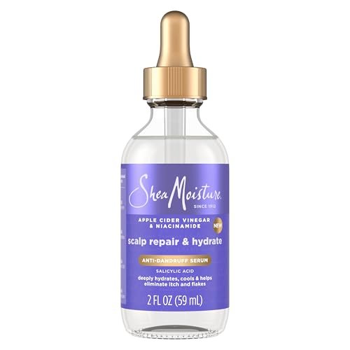 SheaMoisture Kopfhaut-Reparatur & Feuchtigkeitspflege Anti-Schuppen Serum mit Salicylsäure und Kopfhaut-Reparatur-Technologie – Tiefenwirksame Feuchtigkeit und verbesserte Kopfhautgesundheit, reduziert Schuppen und Juckreiz, 59 ml