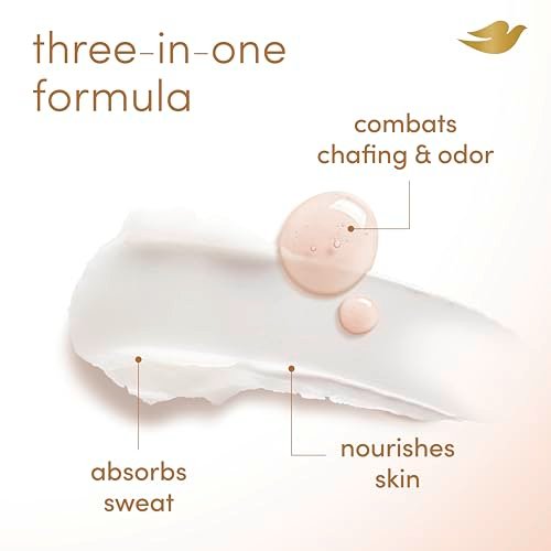 Dove Whole Body Deo Aluminiumfreier Anti-Reibungs-Deodorant-Stick für Frauen, Kokos-Vanille, 68 g