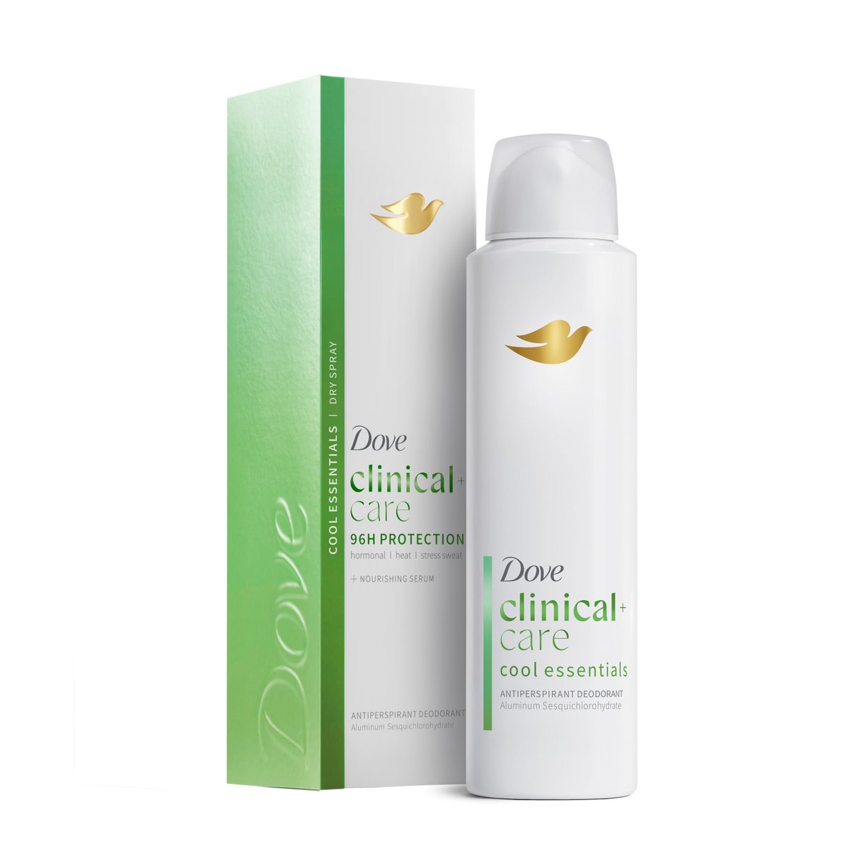 Dove Clinical + Care Antiperspirant Deodorant Dry Spray für Frauen Cool Essentials 3,8 oz