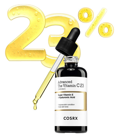 COSRX Advanced Pure Vitamin C 23% Serum mit Vitamin E & Glutathion (Erneuerung) – Koreanisches Vitamin-C-Serum für feine Linien, ungleichmäßigen Hautton & fahle Haut, 0,7 oz, Koreanische Hautpflege