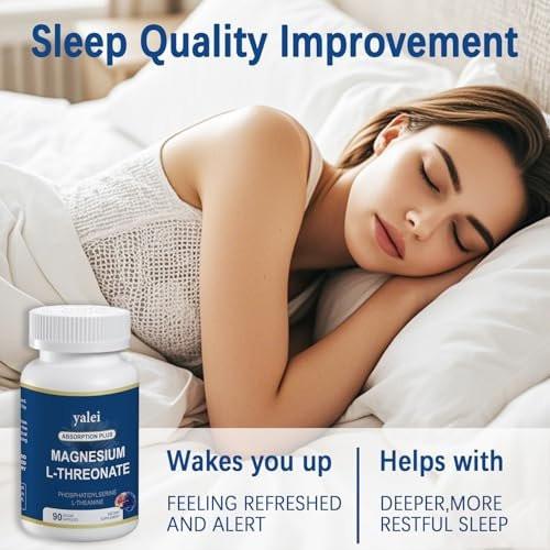 Magnesium L-Threonat 2.000 mg & Magnesiumglycinat 400 mg | 90 Kapseln | Für Muskeln, Schlaf & kognitive Gesundheit | Hoch bioverfügbar | Non-GMO, glutenfrei