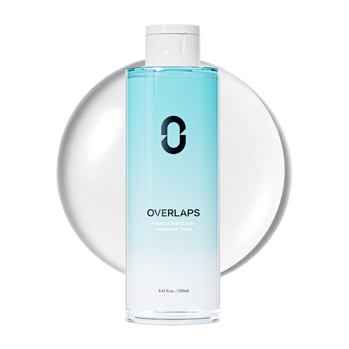 Overlaps 5000ppm Ectoin Beruhigendes Toner | Rötungen lindern & Barriere reparieren für empfindliche & zu Unreinheiten neigende Haut | Glas-Haut-Feuchtigkeit mit Hyaluronsäure & Panthenol | Koreanische Hautpflege, 250 ml