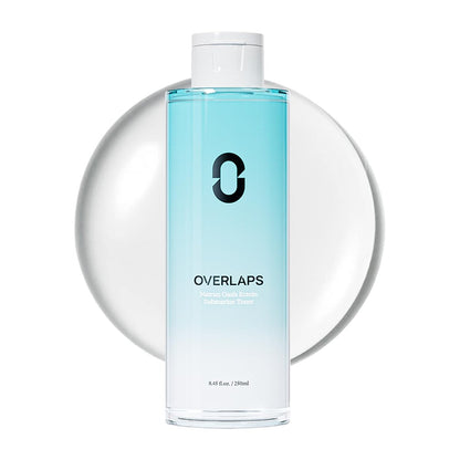 Overlaps 5000ppm Ectoin Beruhigendes Toner | Rötungen lindern & Barriere reparieren für empfindliche & zu Unreinheiten neigende Haut | Glas-Haut-Feuchtigkeit mit Hyaluronsäure & Panthenol | Koreanische Hautpflege, 250 ml