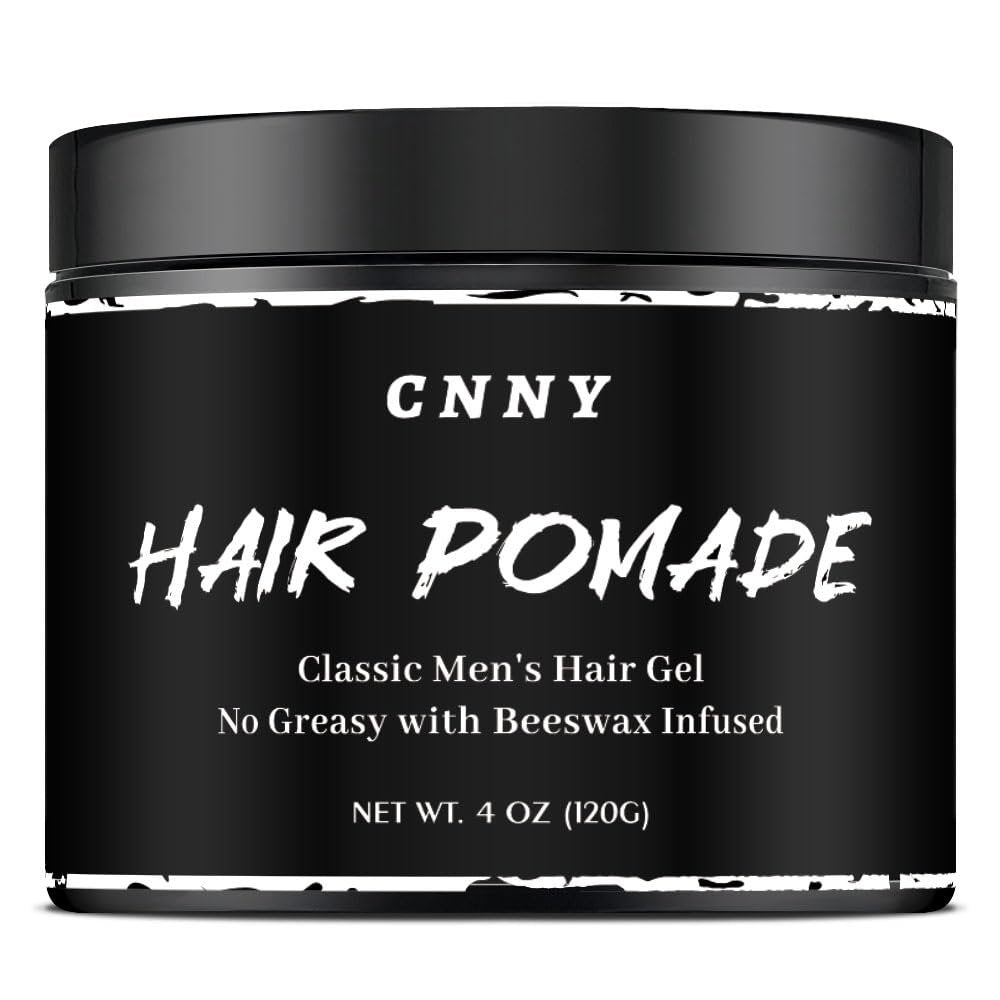 Crownnaturally CNNY Haar Pomade 4oz – Starker Halt & Mittlerer Glanz – Professionelles Haarstyling-Wachs für Männer – Alle Haartypen – Barber Grade Pomade – Leicht Auswaschbar