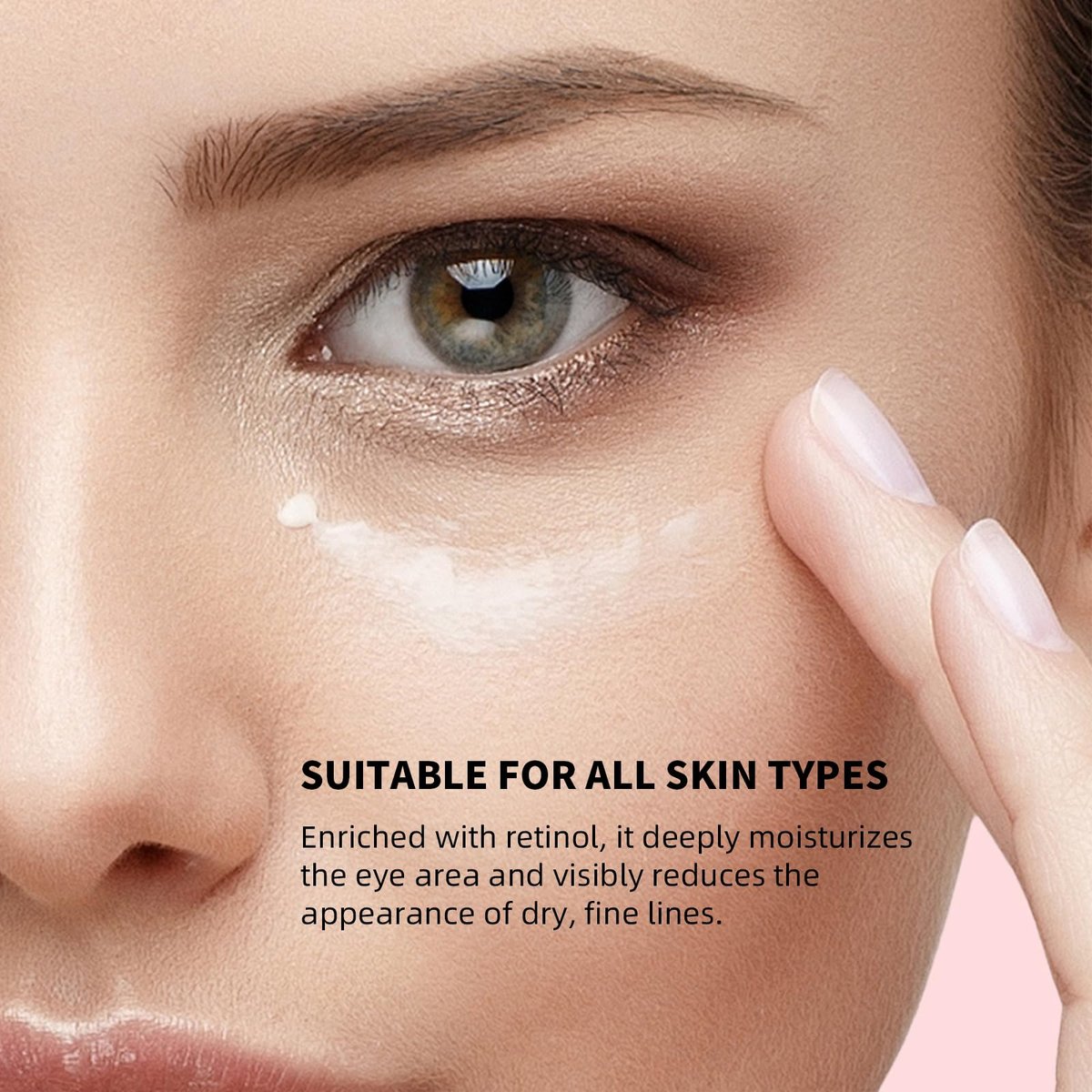 Anti-Aging Retinol Augenstift – Dunkle Augenringe Korrektur & Schwellungen Reduzierer, All-in-One Augenpflegestift für Falten & Tränensäcke, mit Koffein, Vitamin C & Niacinamid, Feuchtigkeitsspendend & Straffend