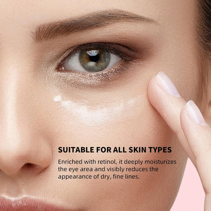 Anti-Aging Retinol Augenstift – Dunkle Augenringe Korrektur & Schwellungen Reduzierer, All-in-One Augenpflegestift für Falten & Tränensäcke, mit Koffein, Vitamin C & Niacinamid, Feuchtigkeitsspendend & Straffend