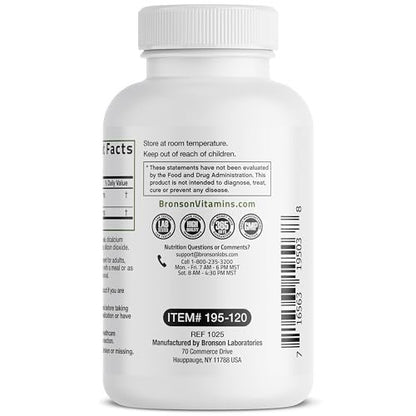 Bronson Quercetin mit Bromelain 2-in-1 Wellness Unterstützung, Non-GMO, 120 Kapseln