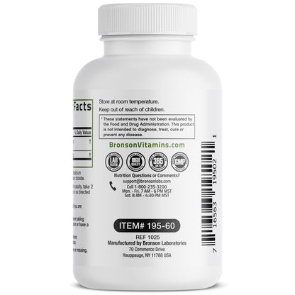 Bronson Quercetin mit Bromelain 2-in-1 Wellness-Unterstützung, Non-GMO, 60 Kapseln