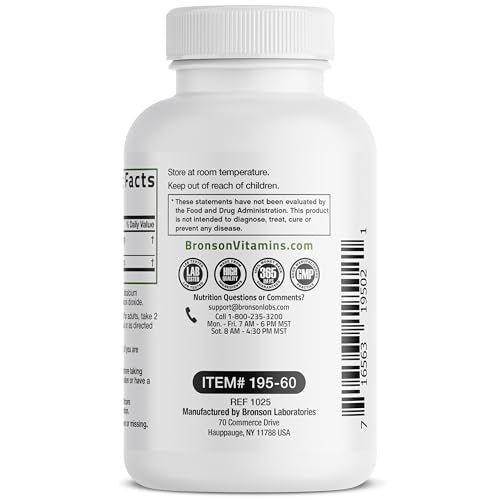 Bronson Quercetin mit Bromelain 2-in-1 Wellness-Unterstützung, Non-GMO, 60 Kapseln