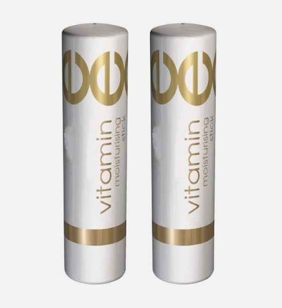 Vitamin E Lippenbalsam Chapstick – Feuchtigkeitsspendender Lippenstift für trockene Lippen, natürliches 2er-Pack, hergestellt in den USA