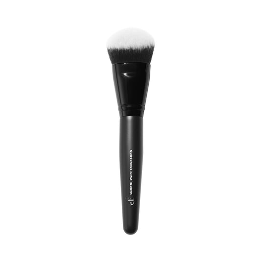e.l.f. Smooth Swipe Foundation Pinsel – Gesichts-Make-up-Pinsel für ein natürliches Finish, für flüssige & cremige Formeln, vegan & tierversuchsfrei