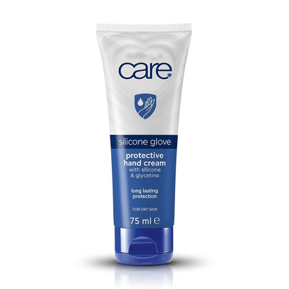 Care Silicone Handschuh Handcreme mit Glycerin, Mandelöl & Vitamin E – 75 ml – Schützende Feuchtigkeitsbarriere für trockene Haut