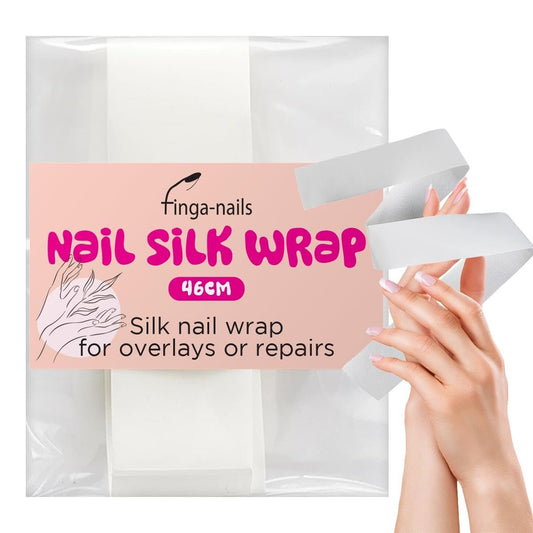 Seidenwickel für Nägel 46 cm Rissreparaturset – Seidenwickel-Nagelreparaturpflaster für Spalten, Risse und Absplitterungen – Verband für gebrochene oder beschädigte Fingernägel in Netzfolien für natürliche oder Gellack-Maniküre