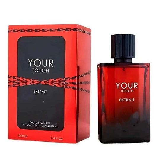 Your Touch Extrait Eau de Parfum – 100 ml / 3,4 oz – Lang anhaltender, süß-würziger Unisex-Duft mit holzigen Noten