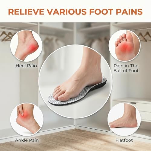 2026 Neue Stepper-Einlegesohlen für Damen und Herren – Cloud Memory Foam, extra weich, Fußschmerzlinderung, ganztägiger Komfort, Anti-Ermüdung & Stoßdämpfung (Gitter Weiß, Herren 7.5-10.5 / Damen 9-12)