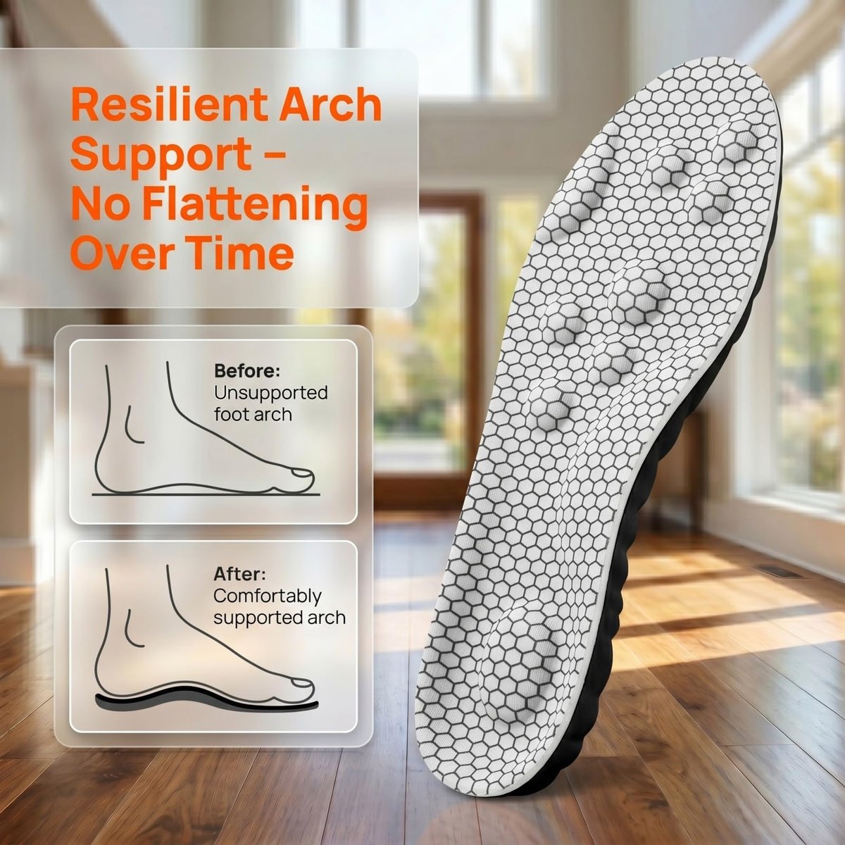 2026 Neue Stepper-Einlegesohlen für Damen und Herren – Cloud Memory Foam, extra weich, Fußschmerzlinderung, ganztägiger Komfort, Anti-Ermüdung & Stoßdämpfung (Gitter Weiß, Herren 7.5-10.5 / Damen 9-12)