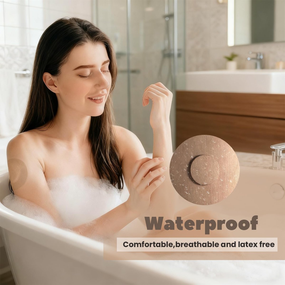 Nepia 30 Stück Regenbogen CGM Sensor Patches | Wasserdichte Klebefolie für Dexcom G7/Libre 1 2 3/Enlite | 14 Tage langanhaltender Schutz | Schweißresistente Sensorabdeckungen für aktiven Lebensstil