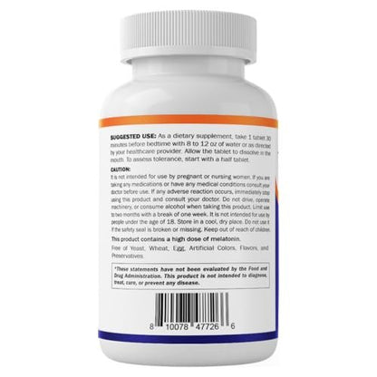 Vitamatic Fast Dissolve Melatonin Complex 40 mg – Natürlicher Beerengeschmack – 180 Tabletten | Mit Rote-Bete-Wurzel, Kamille & Ashwagandha-Extrakt | Nicht-GVO, Hergestellt in den USA