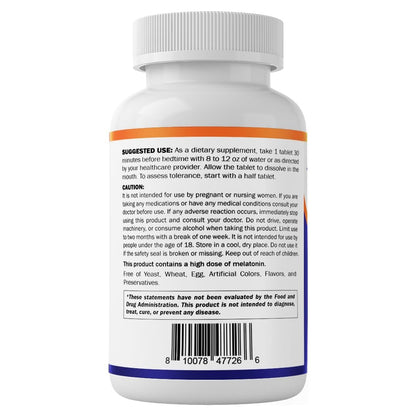 Vitamatic Fast Dissolve Melatonin Complex 40 mg – Natürlicher Beerengeschmack – 180 Tabletten | Mit Rote-Bete-Wurzel, Kamille & Ashwagandha-Extrakt | Nicht-GVO, Hergestellt in den USA