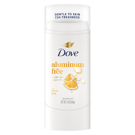 Dove Deodorant Stick Citrus Pop – 72 Stunden Geruchsschutz, aluminiumfrei, 68 g
