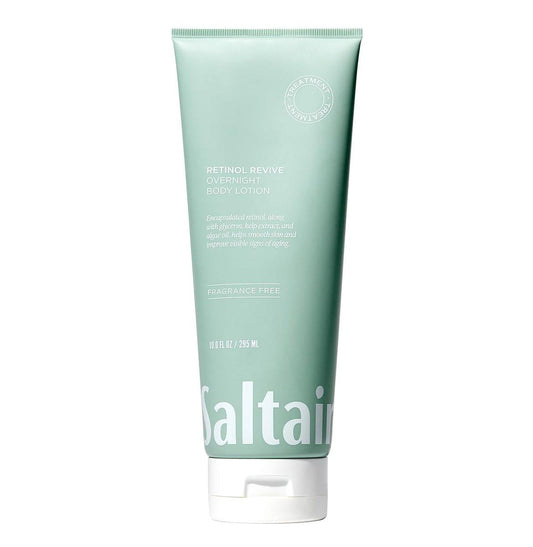 Saltair Retinol Revive Night Lotion – Dual-Action Retinol Körperlotion für glattere, festere Haut – Feuchtigkeitsspendende Lotion mit Kelp, Allantoin & Glycerin – 370 ml Pumpflasche