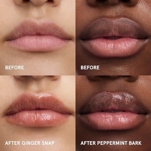 Glossier Balm Dotcom Hydrating Lip Balm Duo – Peppermint Bark & Ginger Snap – Nährende Lippenpflege Set, 2 x 15 ml