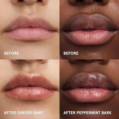 Glossier Balm Dotcom Hydrating Lip Balm Duo – Peppermint Bark & Ginger Snap – Nährende Lippenpflege Set, 2 x 15 ml