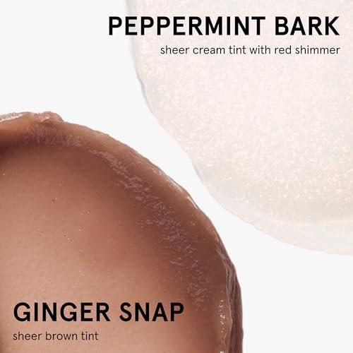 Glossier Balm Dotcom Hydrating Lip Balm Duo – Peppermint Bark & Ginger Snap – Nährende Lippenpflege Set, 2 x 15 ml