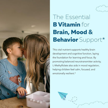 Bioaktives Methylfolat + Methyl-B12 für Kinder – geschmacksneutral, sublingual – 5-MTHF, die überlegene Form von Folat – einstellbare Dosierung für jedes Alter – Stimmung, Verhalten, Kognition – 30 ml