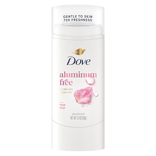 Dove Deodorant Stick Rose Mist – 72h Schutz ohne Aluminium, 2,4 oz