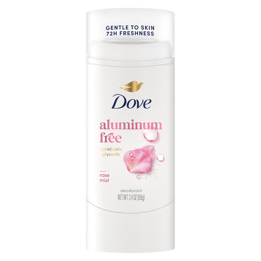 Dove Deodorant Stick Rose Mist – 72h Schutz ohne Aluminium, 2,4 oz