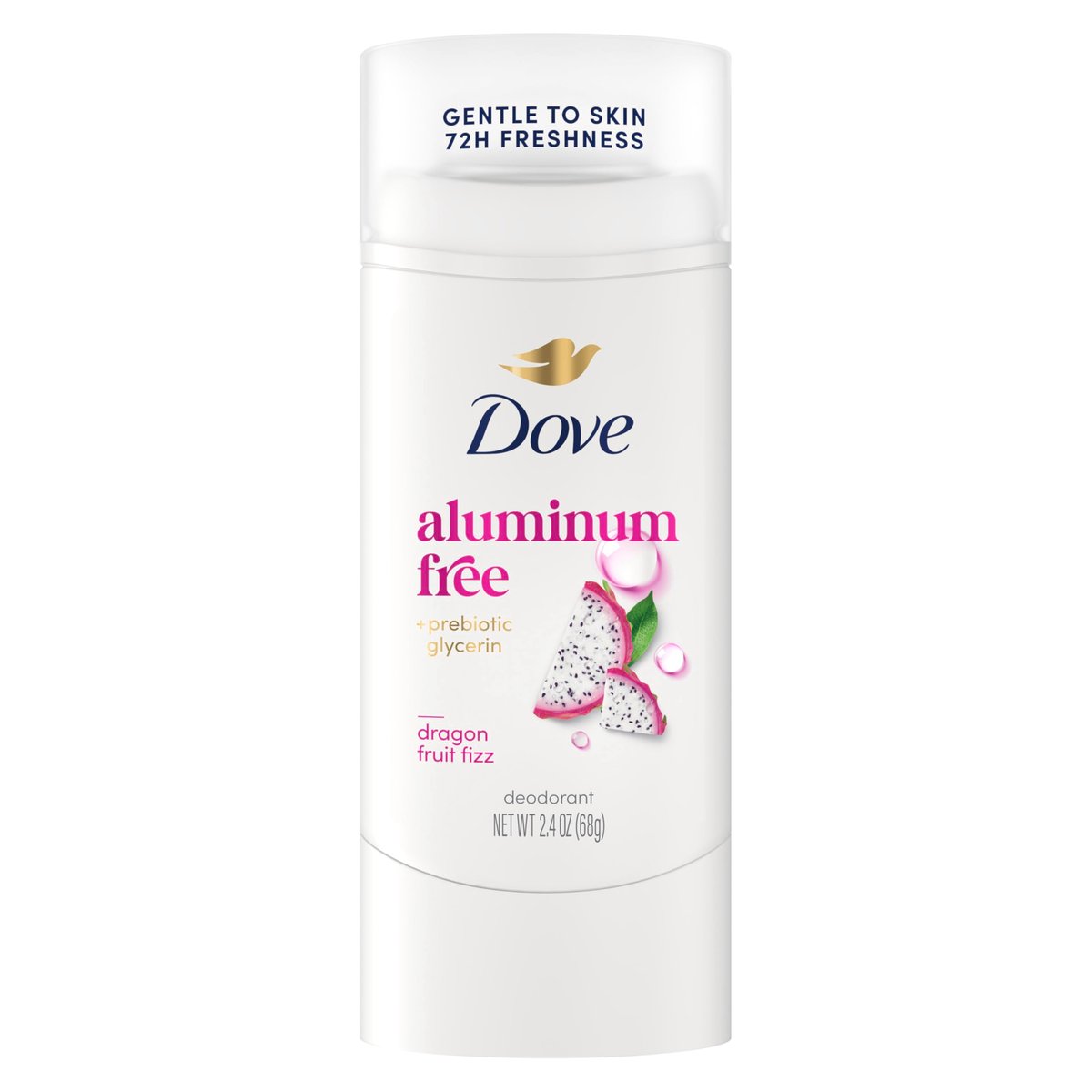 Dove Deodorant Stick Dragon Fruit Fizz – 72h Schutz, ohne Aluminium, 2,4 oz