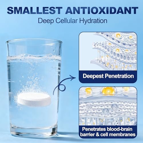 Crobirware Molekulare Wasserstofftabletten (12 PPM) - 90 Stück Hochpotenz H2-Tabletten für Trinkwasser mit Magnesium, Schnell lösliche Wasserstofftabletten für Energie, Fokus & Anti-Aging, Verpackung für unterwegs