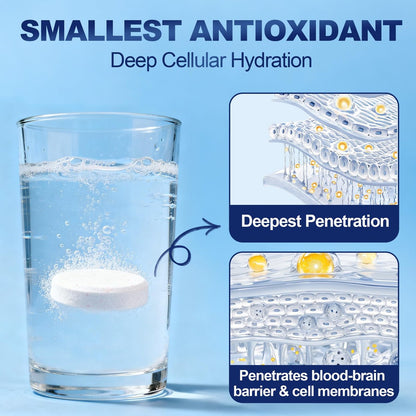Crobirware Molekulare Wasserstofftabletten (12 PPM) - 90 Stück Hochpotenz H2-Tabletten für Trinkwasser mit Magnesium, Schnell lösliche Wasserstofftabletten für Energie, Fokus & Anti-Aging, Verpackung für unterwegs