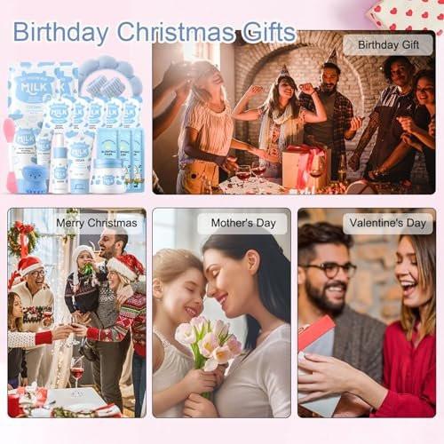 Milk Kids Skincare Sets für Mädchen 8-10 Geburtstagsgeschenke Weihnachten - Hautpflege für Mädchen 10-12 - Geschenke für Teenager Mädchen Hautpflege für Kinder 8-12, Hautpflege für Teens 10-12, Hautpflege-Set für Kinder 8-9