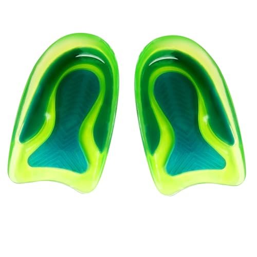 DLOSN Fersenpolster für Kinder – 1 Paar Gel-Fersenkissen gegen Fersenschmerzen, Plantarfasziitis, Sporn & Knöchelschmerzen (Kindergröße 3.5-6.5 / Damen 4.5-7.5)